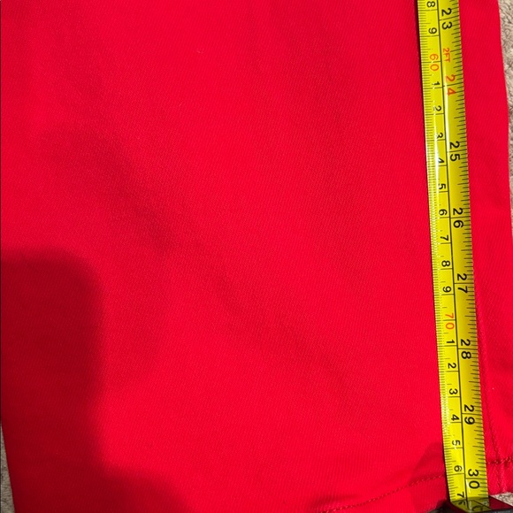 Vibrant Red Jeans - Picture 4 of 6